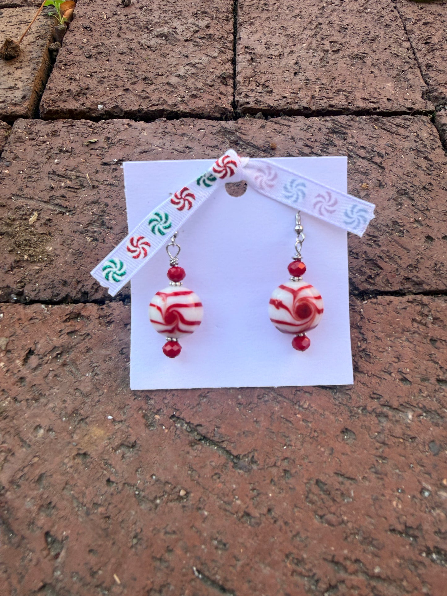Christmas JEMS Designs Dangle Earrings - Peppermint