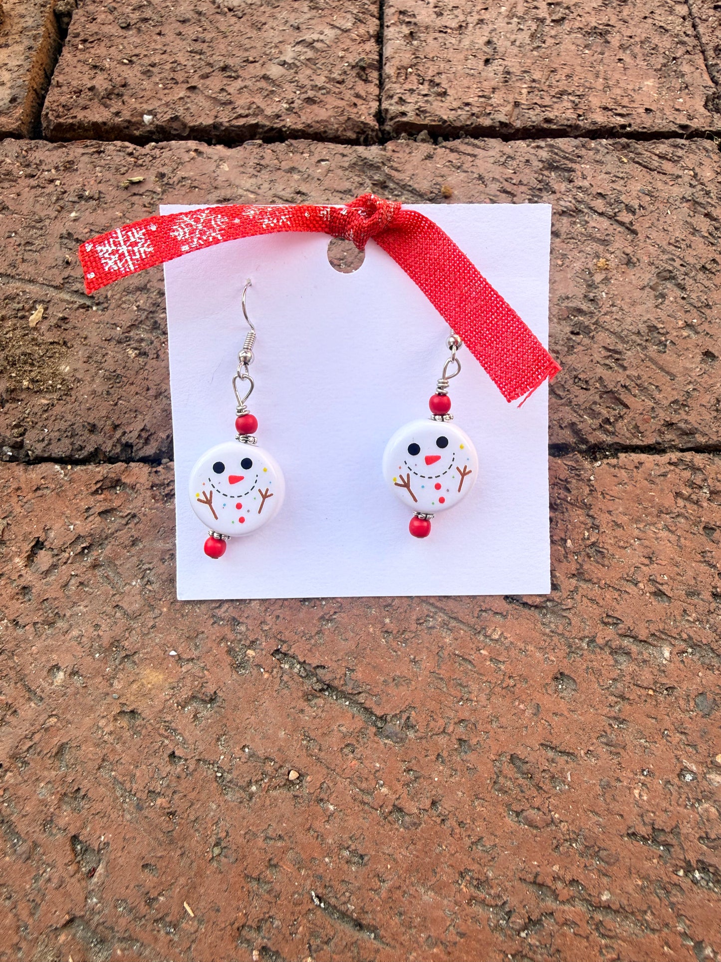Christmas JEMS Designs Dangle Earrings - Snowman