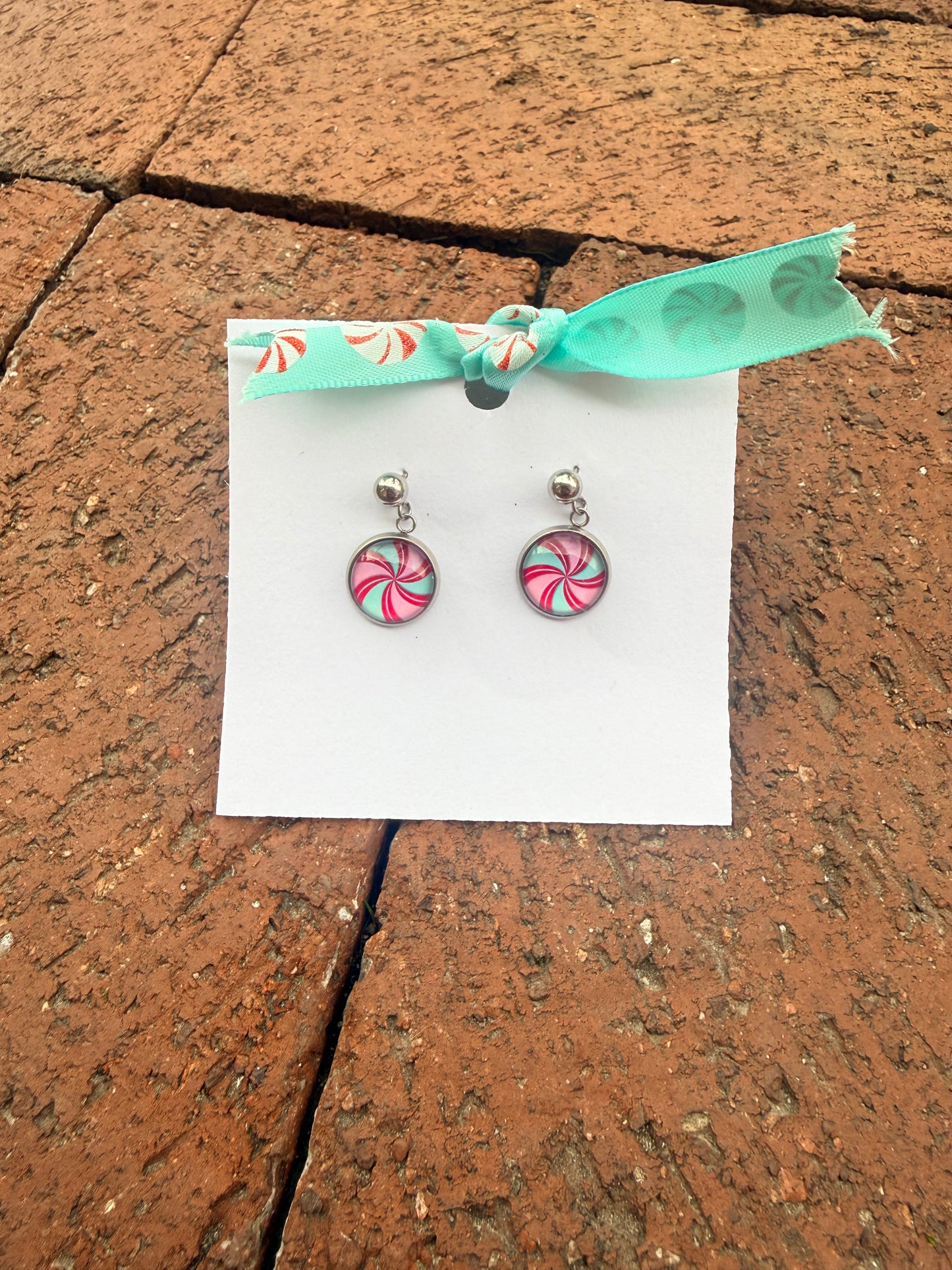 Christmas JEMS Designs Dangle Earrings - Peppermint