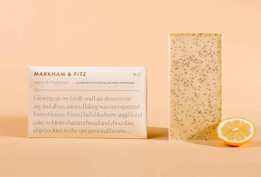 Markham & Fitz Lemon White Chocolate with Poppyseed