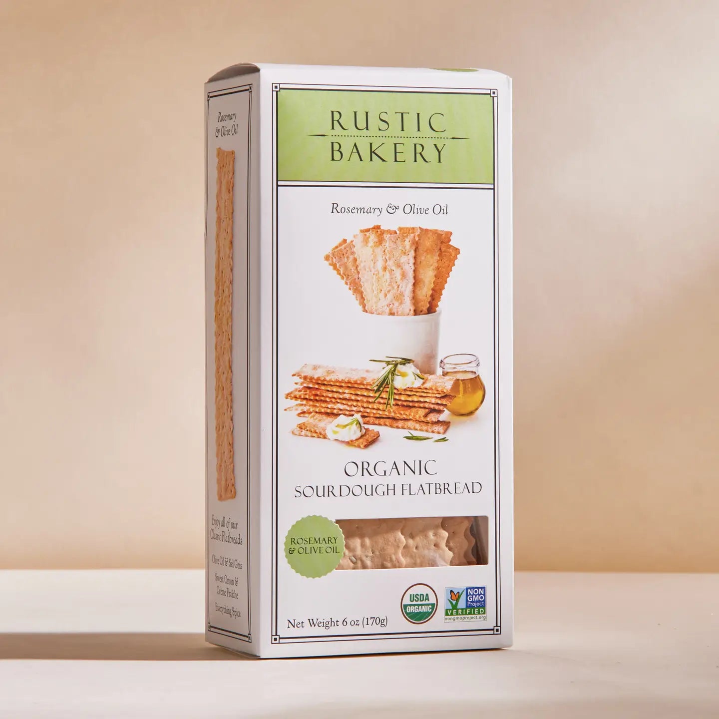 Rosemary & Olive Oil Organic Sourdough Flatbreads