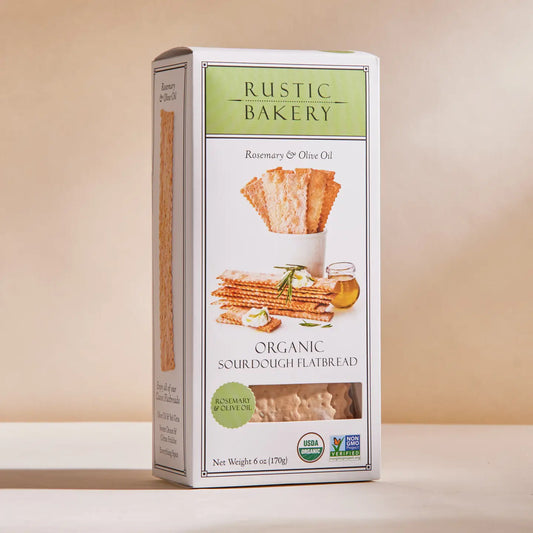 Rosemary & Olive Oil Organic Sourdough Flatbreads