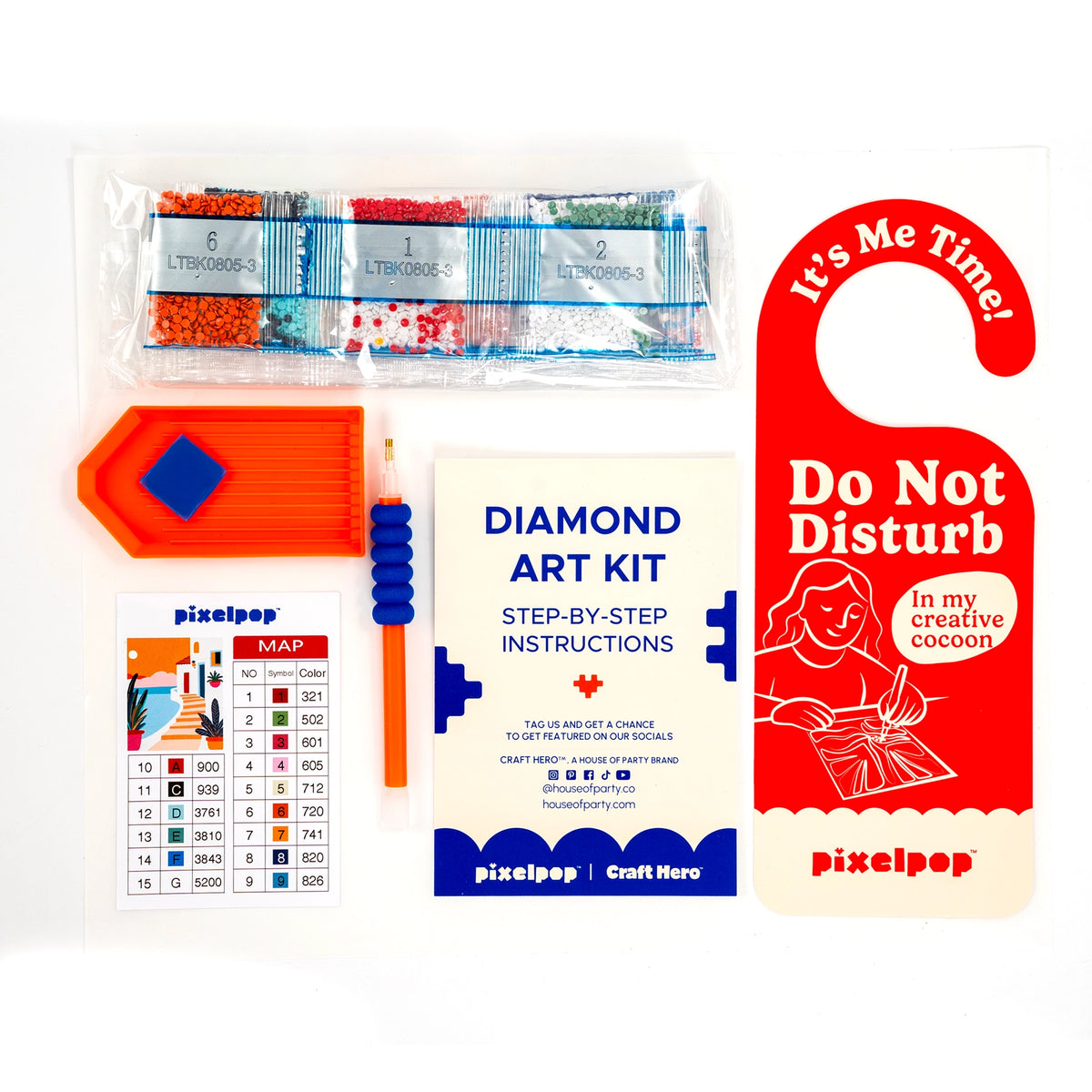 PixelPop Holiday Retreat Diamond Art Painting Kit