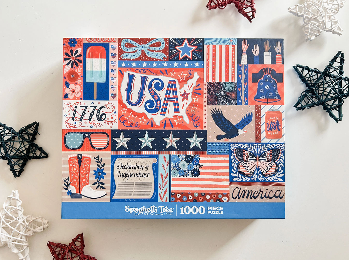 Red, White & Blue 1000-pc Puzzle