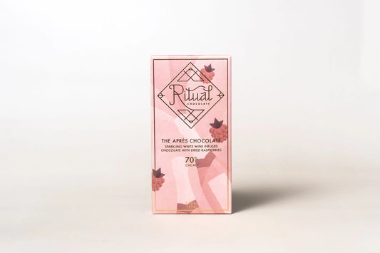 Ritual Apres Chocolate Champagne with Raspberries 70% Dark Bar