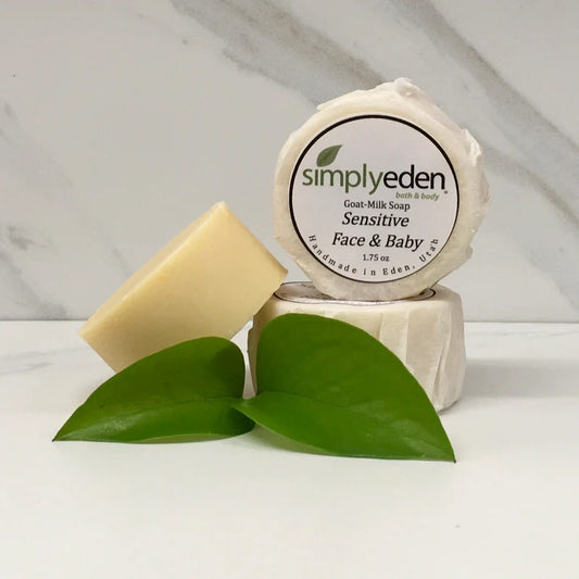 Simply Eden Sensitive Face & Baby Goat Milk Soap