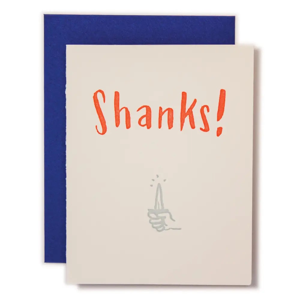 Shanks Thank you Card
