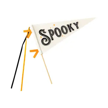 Spooky Felt Pennant Flag
