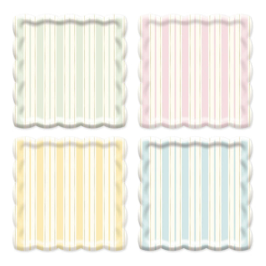 Striped Paper Plates