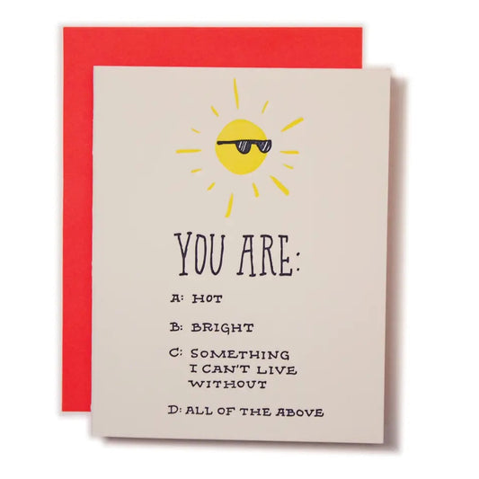 Sun Love Card