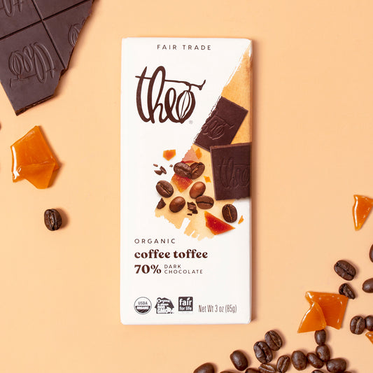 Theo Coffee Toffee 70% Dark Bar