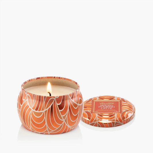 Voluspa Spiced Pumpkin Latte Mini Tin Candles