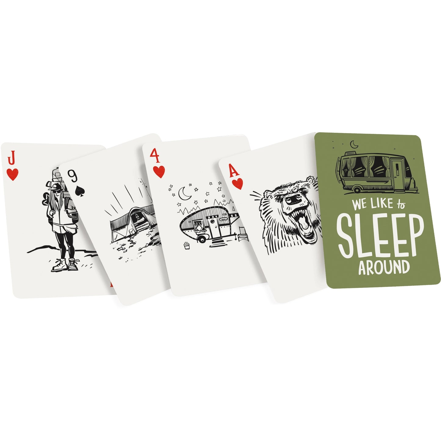 We Like to Sleep Around Playing Cards