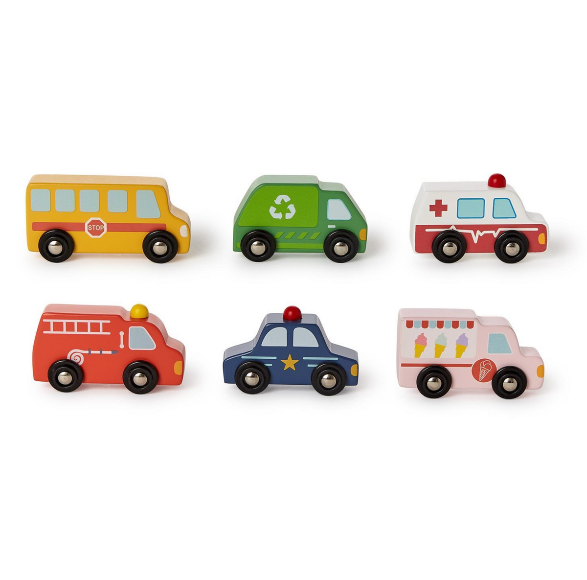 Vroom! Vroom! Wooden Toy Vehicles