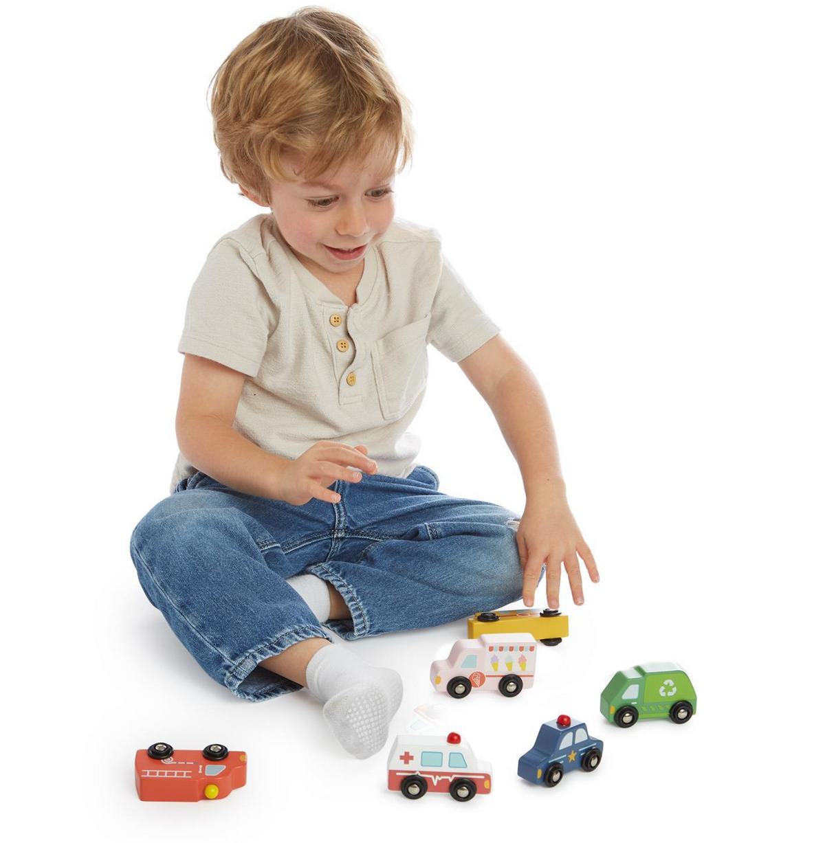Vroom! Vroom! Wooden Toy Vehicles