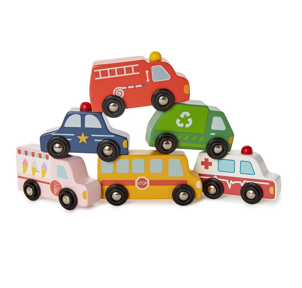 Vroom! Vroom! Wooden Toy Vehicles